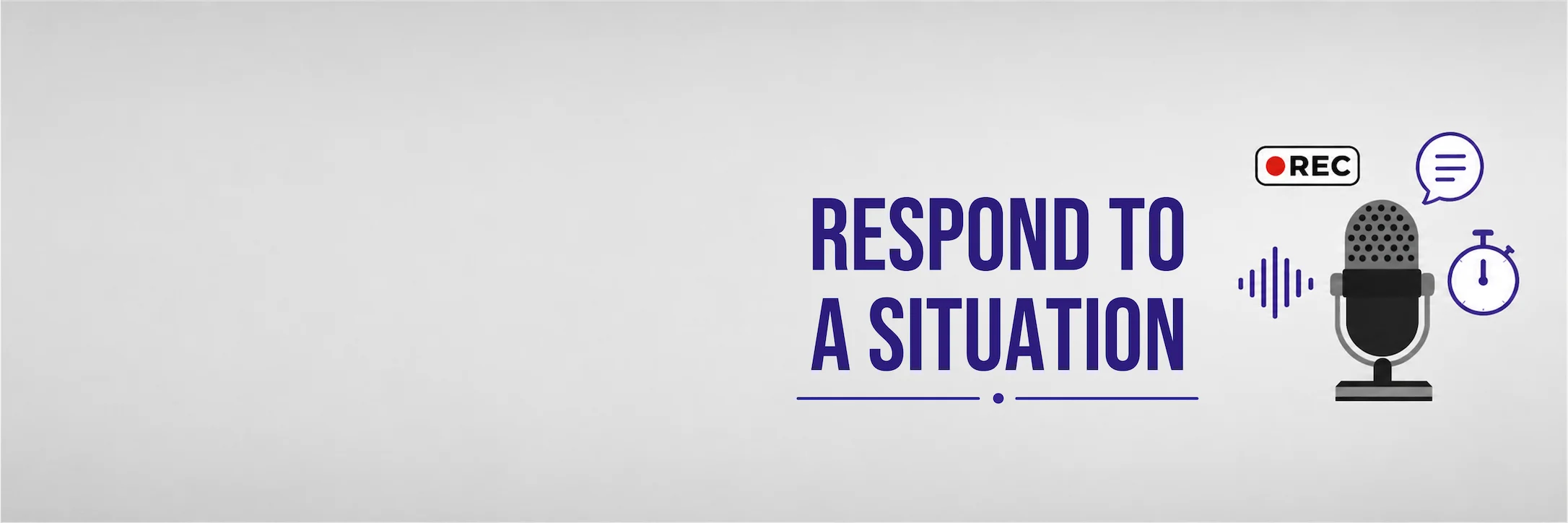 PTE Core Respond to a Situation speaking task with scenario prompt and microphone